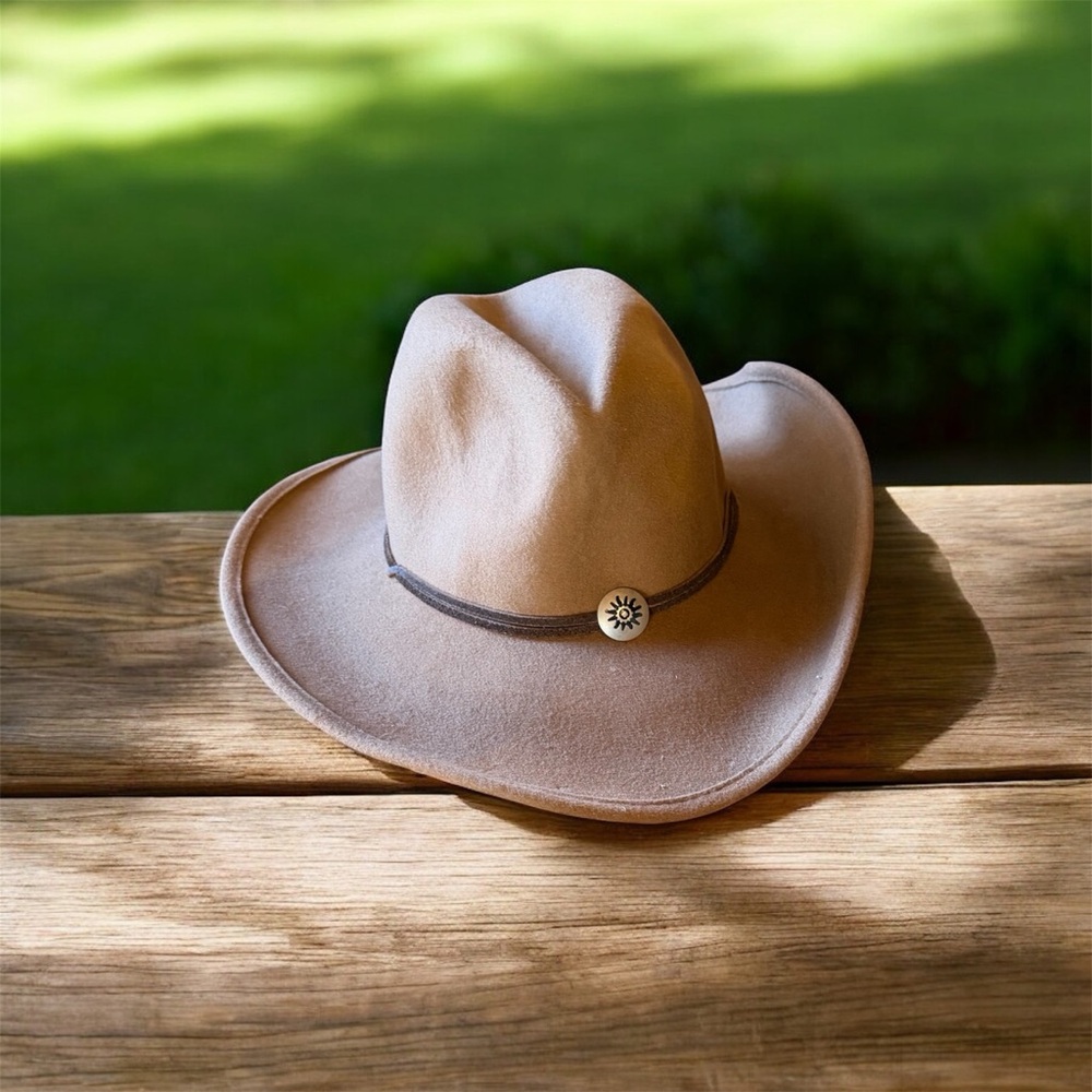 Vintage “old country road flexfelt/Soffelt, Brown “country” hat L/XL sz